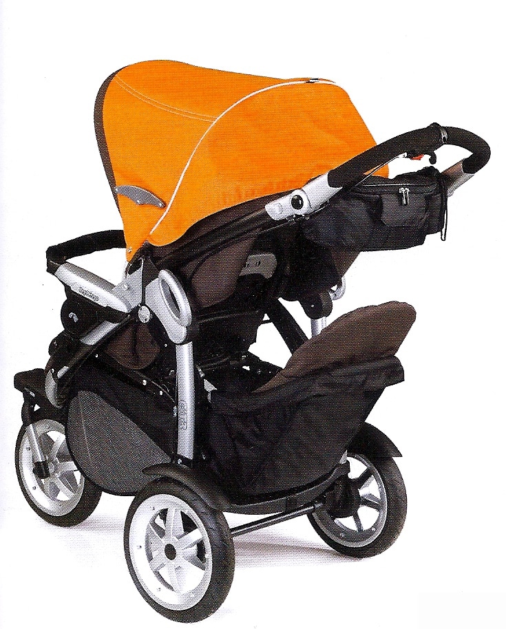 peg perego stroller orange