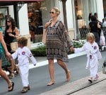 Heidi Klum and Her Karate Kids Shop At The Grove