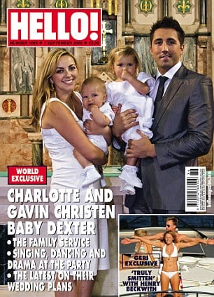 Charlotte and Gavin Baptize Baby Dexter