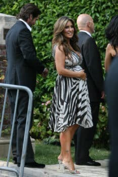 Jillian Barberie Shows Off Her Growing Bump At Khloe Kardashian's Wedding