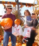 Hugh Jackman Goes Pumpkin Picking With His Family