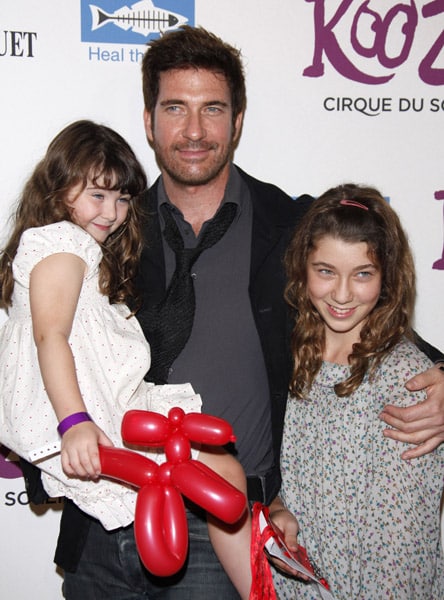 Dylan McDermott, daughters Colette and Charlotte.
