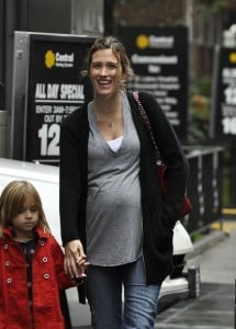 An Expectant Rhea Wahlberg Shops in NYC With Daughter Ella