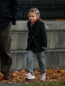 Violet Affleck out in Boston for a stroll