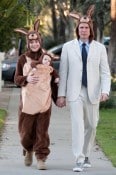 Alyson Hannigan and husband Alexis Denisof dress as kangaroos for halloween