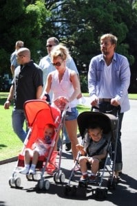 Britney Spears and Jason Trawick in Sydney with Jayden & Sean P