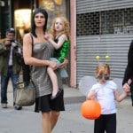 Brooke Shields and daughter Rowan & Grier out for halloween