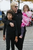 Deborah Lee Furness with kids Ava & Oscar