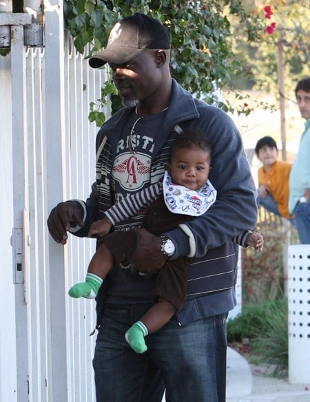 Djimon Hounsou with son Kenzo