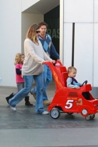 Mark & Rhea Wahlberg shop with Ella, Michael and Brendon