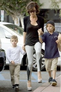 Victoria Beckham out with sons Cruz & Romeo for Frozen Yoghurt