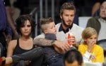 The Beckhams Cheer On The Lakers