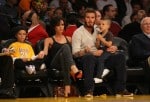 The Beckhams Cheer On The Lakers