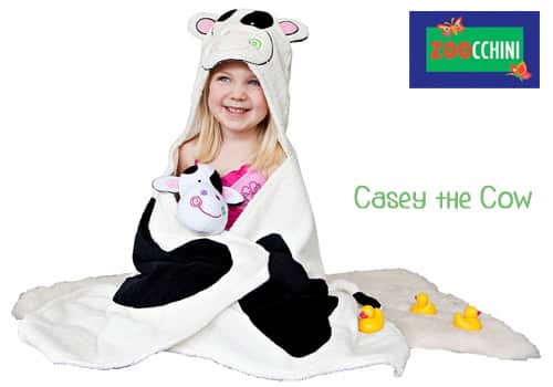 Zoocchini Casey the Cow Hooded Towel Giveaway!
