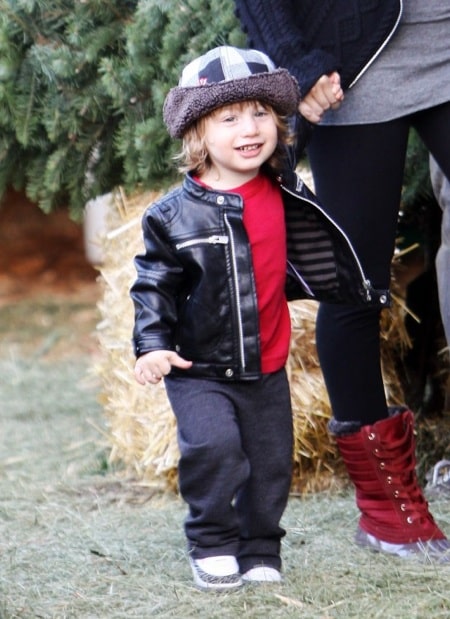 Christina Aguilera's son Max Bratman prep for the holidays