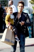 Halle Berry and Nahla Aubry Shop in Beverly Hills