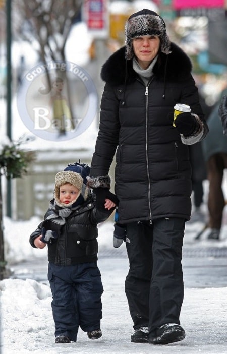 Julianna Margulies and son Kieran bundle up in NYC