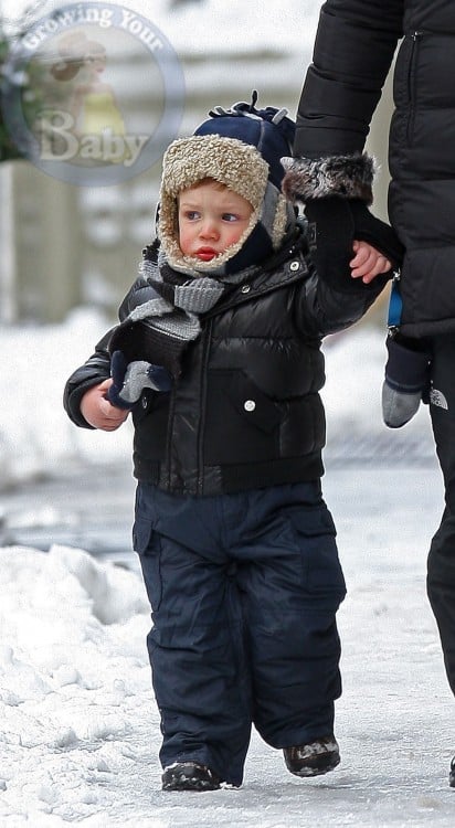 Julianna Margulies' son Kieran bundles up in NYC