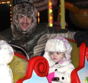 Peter Andre with daughter Princess Tiaamii at Winter Wonderland in London