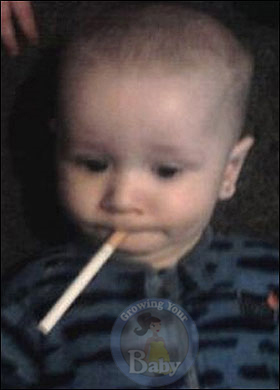  'Smoking Baby' Pic Catches The Attention Of Social Services