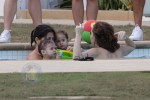 Max and Emme Chill Poolside in Miami