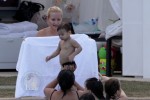 Max and Emme Chill Poolside in Miami