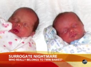 Surrogate Mother Takes Back Babies