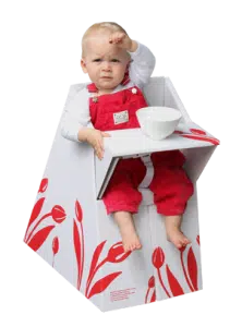 Eco Fabulous: Belkiz Cardboard Highchair!