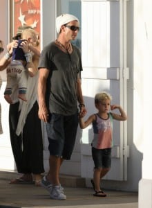 Gavin and Kingston Rossdale in St