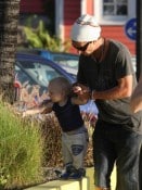 Gavin and Zuma Rossdale in St