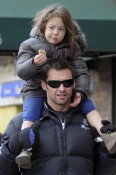 A Giggly Ava Jackman Gets A Piggyback Home From School