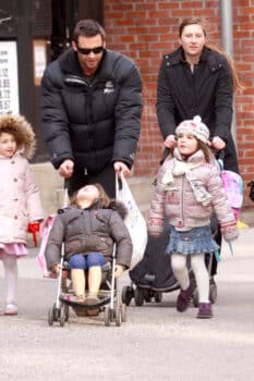 A Giggly Ava Jackman Gets A Piggyback Home From School