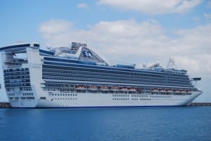 Caribbean Princess docked in Barbados