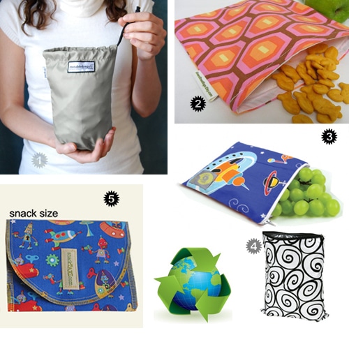 Snacking Goes Green!  5 Options For Reusable Snack Bags