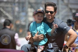 Mark Wahlberg and Son Michael Kick Off Toyota Grand Prix