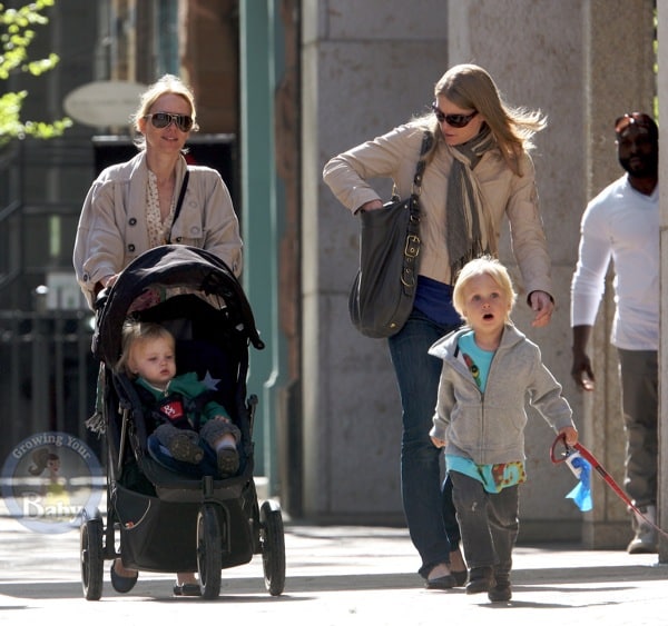 Naomi Watts and Hey Boys Enjoy a Beautiful NYC Day!