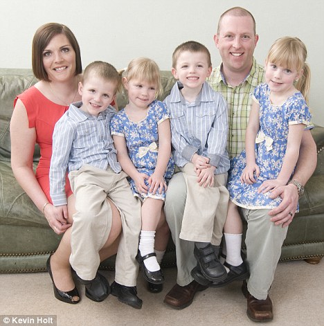 Hazel and Andy Brown with their family