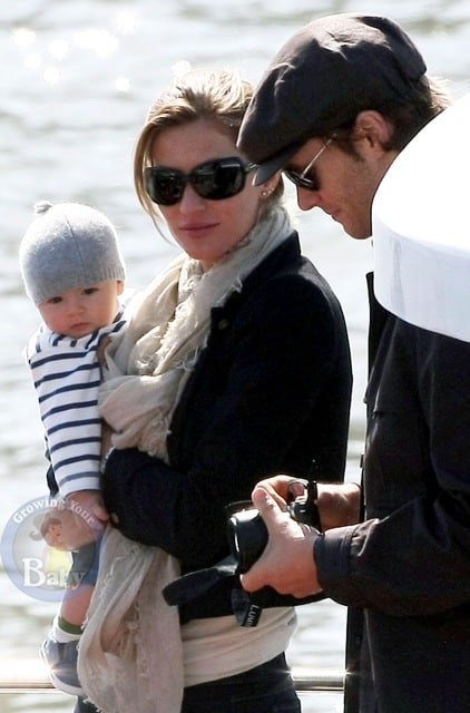 Tom and Gisele Take Benjamin on a Boat Cruise in Paris!