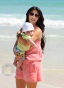 Kim Kardashian and Nephew Mason Hit The Beach in Miami!