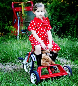 Red Polka Bow Dress