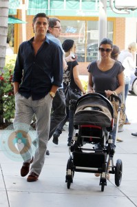 Kourtney Kardashian, Scott Disick and baby Mason
