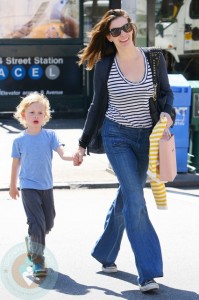 Liv Tyler and son Milo Langdon