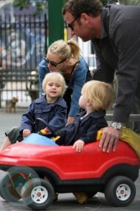 Naomi Watts and Liev Schreiber with sons Alexander and Samuel