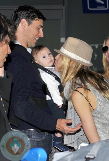 Karolina Kurkova with son Tobin and Fiance Archie