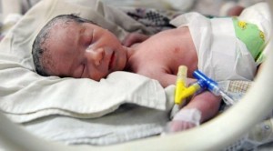 One of the twins born to 60-year-old Chinese woman