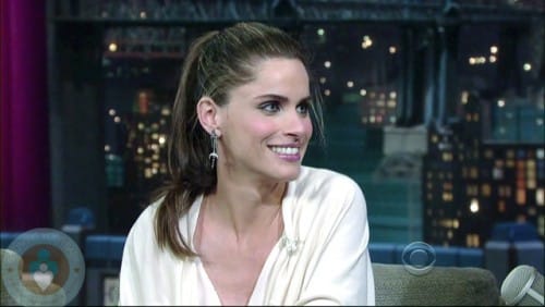 Amanda Peet on Letterman