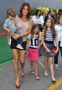 Brooke Burke with son Shaya and daughters Sierra and Neriah