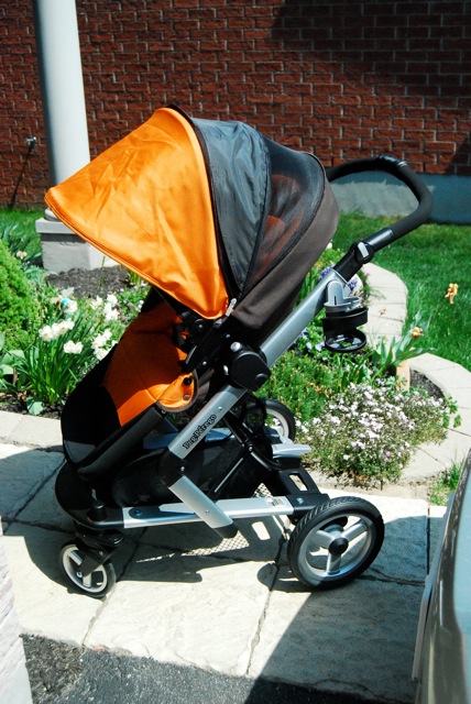 peg perego stroller orange