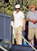 Brad Pitt at the beach in Malibu