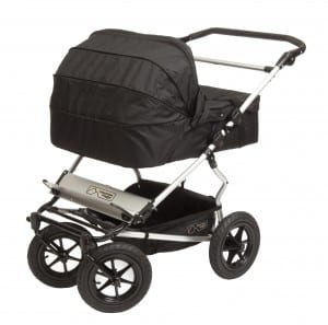 Twin Black Carrycot on Duo